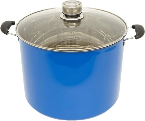 Vista 9 de Lehman's Jarra de baño de agua de 21.5 cuartos de galón con medidor de presión, olla de acero inoxidable duradera para conservas y conservas