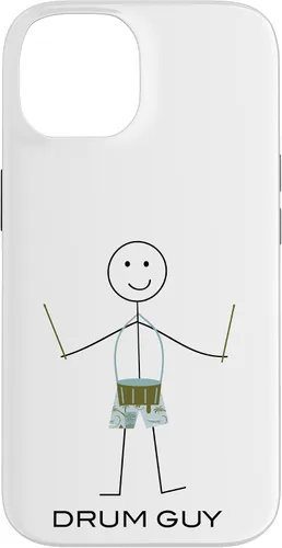 Vista 4 de Funny Men's Snare Drum Guy Boy Drummer Case for iPhone 16