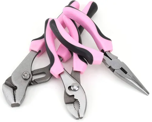 Vista 4 de FASTPRO - Juego de herramientas rosa de 267 piezas con bolsa de herramientas de 13 pulgadas