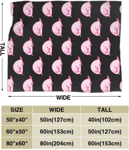 Vista 3 de The Blobfish - Manta de microforro polar ultrasuave para cama de 50 x 40 pulgadas