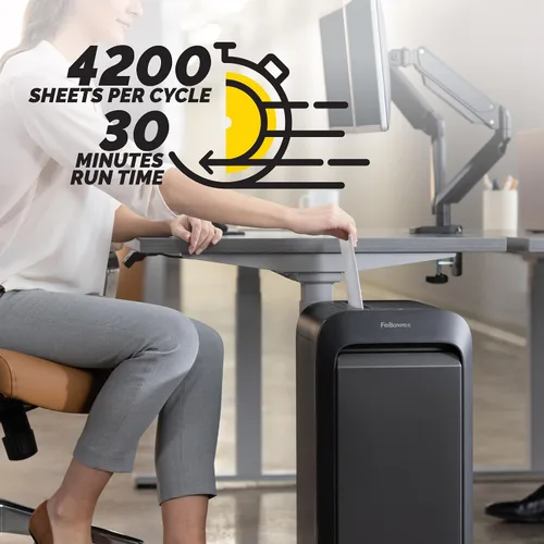 Vista 2 de Fellowes Mfg Co. 5015401 Powershred LX220 - Trituradora manual de 20 hojas de microcorte, color negro