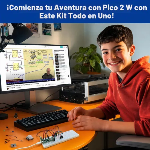 Vista 9 de SunFounder Raspberry Pi Pico 2 W Kit de Inicio Definitivo con Más de 110 Cursos en Video y Tutoriales en Línea, 96 Proyectos (16 Proyectos de IoT)