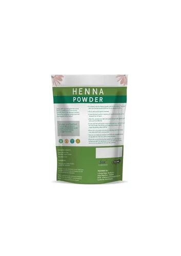 Vista 2 de Polvo de henna herbales Colorante y acondicionador natural para el cabello Fortificado con 9 hierbas botánicas del Himalaya para nutrir