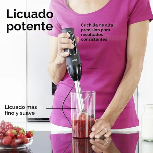 Vista 5 de Braun MQ505 Multiquick batidora de mano, color negro