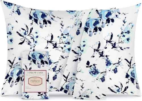 Vista 22 de Mellanni Fundas de almohada de lujo, extrasuaves, refrescantes, fundas de almohada de 12 piezas de la colección icónica, cierre de sobre