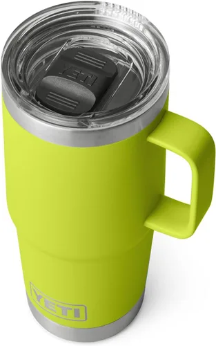 Vista 28 de YETI - Vaso de viaje Rambler de 20 onzas, de acero inoxidable, aislada al vacío con tapa fuerte Stronghold Blanco