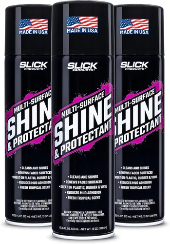 Vista 13 de Slick Products - Capa protectora Shine & Protectant para plásticos, vinilo, goma, fibra de vidrio y más