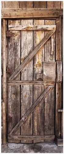 Vista 74 de Adhesivos 3D para puerta, murales para despegar y pegar, puerta de madera, papel tapiz autoadhesivo, extraíble, PVC, impermeable, póster para Puerta