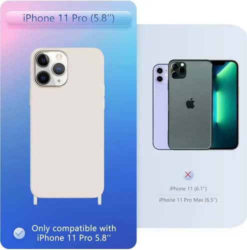 Vista 279 de Funda compatible con iPhone 8 Plus, iPhone 7 Plus/6 Plus/6S Plus con cordón, funda cruzada para iPhone con correa ajustable de silicona para iPhone