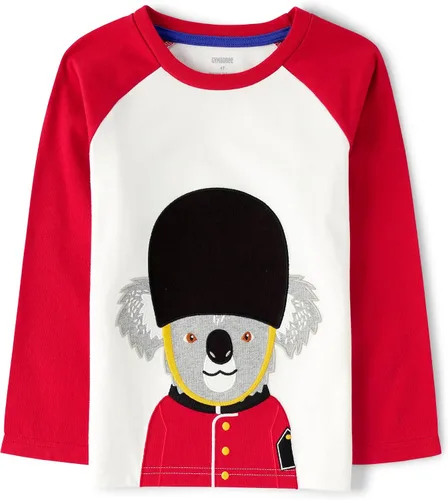 Vista 20 de Gymboree Camisetas de manga larga bordadas para otoño y vacaciones para niñas y niños pequeños Perfume negro