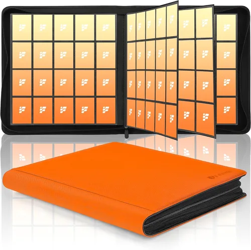 Vista 13 de Carpeta de tarjetas coleccionables de 9 bolsillos, libro de tarjetas premium para 360 tarjetas, álbum de tarjetas resistente para tarjetas