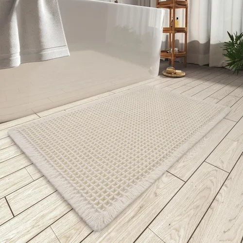 Vista 34 de Alfombra de baño mejorada con diseño de gofres, absorbente y antideslizante Negro