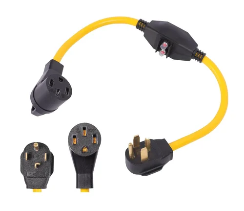 Vista 3 de ONETAK NEMA - Adaptador de cable de alimentación 14-30P a 14-50R, enchufe de 4 clavijas de 30 amperios a receptáculo hembra de 4 clavijas de 50