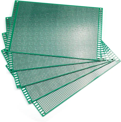 Vista 13 de Heyiarbeit Placa PCB de doble cara de 3.1x4.7 in, estañada a través de agujeros, circuito impreso universal, placa de proto para soldadura de 1pcs