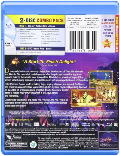 Vista 2 de Princess & The Frog (Two-Disc Blu-rayDVD Combo)