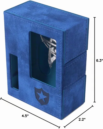 Vista 7 de Gamegenic Arkham Horror Investigator Deck Tome – Caja de mazo premium para Arkham Horror: El juego de cartas, contiene una cubierta completa de Azul