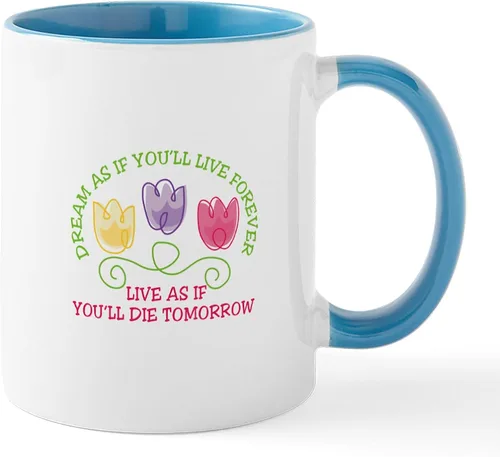 Vista 89 de CafePress Living The Dream Mugs Taza de café de cerámica de 11 oz (11.0 fl oz)