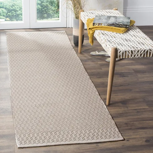 Vista 7 de SAFAVIEH Colección Montauk - Alfombra decorativa de 2 pies 3 pulgadas x 4 pies, color marfil y negro, hecha a mano de algodón estilo bohemio rural