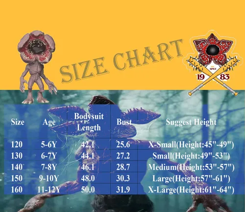 Vista 5 de Layeba Halloween Costume Kids Scary Monster Outfits Cosplay with Mask 5-12Y