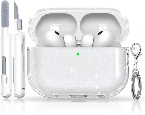 Vista 18 de for Airpod Case with Cleaner Kit, Crystal Clear Cover A4-transparente