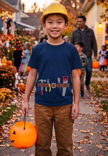 Vista 2 de Tstars Camiseta de pirata juvenil – Camiseta Buccaneer para niños y niñas con temática de Halloween Trick or Treat marino