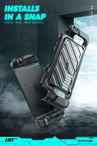 Vista 12 de SUPCASE Unicorn Beetle Pro Series - Funda para Steam Deck (2022) / Steam Deck OLED (2023), funda protectora delgada y resistente con soporte