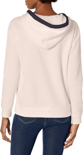 Vista 4 de Nautica Sudadera con capucha de cuello dividido de ajuste clásico para mujer