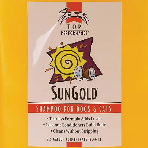 Vista 2 de Top Performance Champú SunGold para cachorros y gatitos, 2-1/2 galones