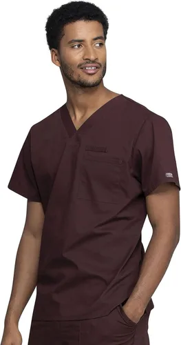 Vista 2 de Cherokee Scrubs for Men V-Neck Top, Workwear Professionals Soft Stretch WW675