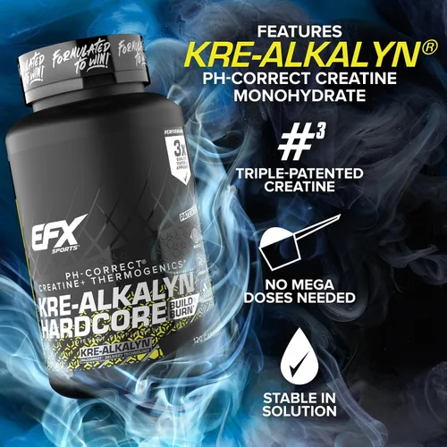 Vista 4 de EFX Sports Kre-Alkalyn Hardcore 120 Cápsulas