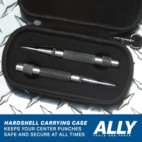Vista 6 de ALLY Tools - Perforadora central automática resistente con acero endurecido, 2 unidades de punzón central automático de alta calidad