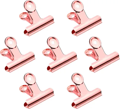 Vista 6 de Paquete de 20 clips de acero pulido de 2 pulgadas, clips de metal para carpeta de bulldog, abrazaderas grandes para bolsas de alimentos, fotos, Negro