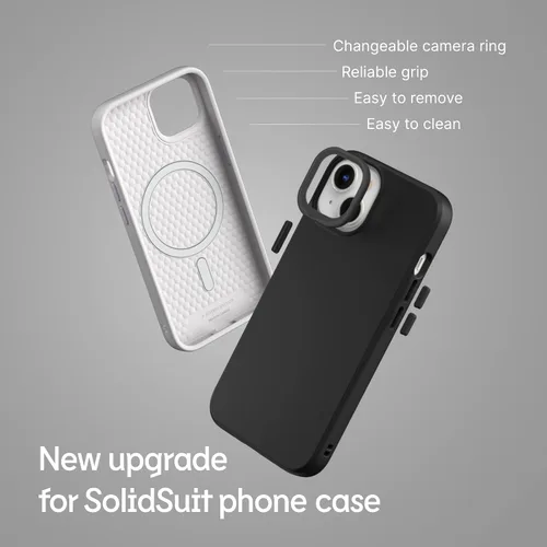 Vista 5 de [Usado] RhinoShield SolidSuit - Funda compatible con Magsafe para iPhone 13 Mini, funda protectora de diseño delgado absorbente de golpes