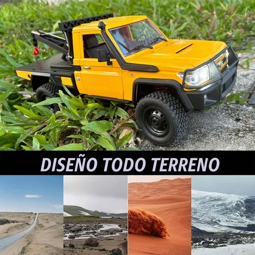 Vista 2 de HLSFWDRIVE RC Rock Crawler 4x4 MN82T RC Truck con gancho de grúa escala 1