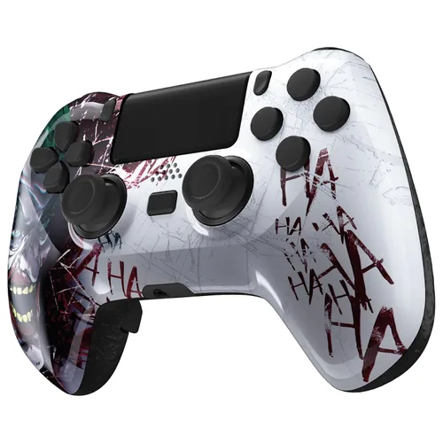Vista 8 de eXtremeRate Clown HAHAHA Decade Tournament Controller (DTC) Upgrade Kit for PS4 Controller JDM-040050055, Upgrade Board & Ergonomic Shell & Back