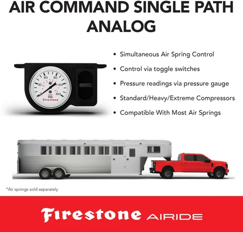Vista 5 de Firestone Airide 2266 Air Command - Compresor resistente con medidor analógico, llenado de un solo punto, fácil instalación, 150 PSI máximo, fuente