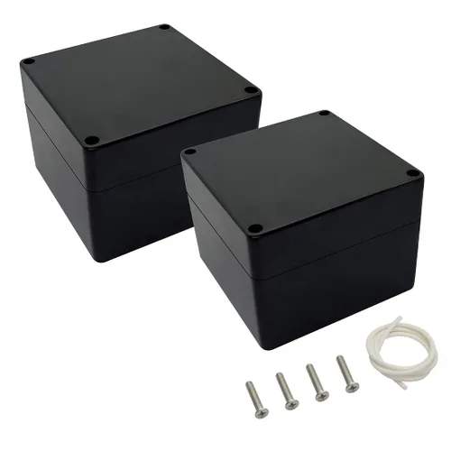 Vista 25 de LeMotech Caja de conexiones eléctricas de plástico ABS Caja de proyectos IP65 impermeable Caja de derivación universal para electrónicas Negro 2.48x