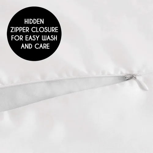 Vista 6 de Juego de ropa de cama de 2 piezas con borlas copetudas de macramé blanco y rosa bohemio, bohemio, elegante, tamaño individual/individual XL, funda