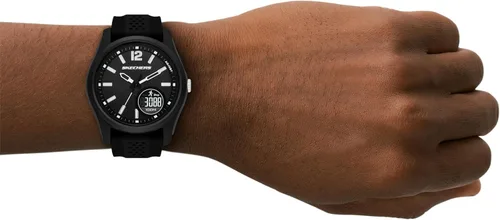 Vista 4 de Skechers Men's Sellas Analog-Digital Black Silicone Watch (Model SR5268)