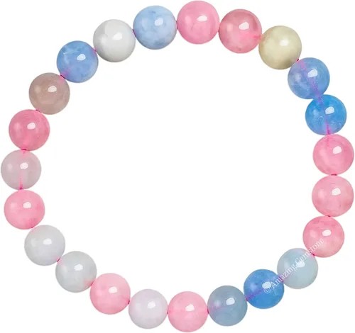 Vista 877 de Amazing Gemstone Pulsera de cristal para mujeres y hombres, pulsera de cristal curativo de protección, pulsera elástica con cuentas de piedras
