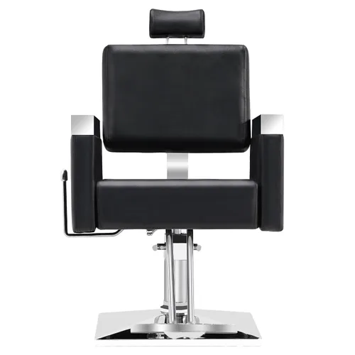 Vista 9 de BarberPub Clásico Recline Silla de peluquero hidráulica Salón Spa Silla de peluquería Equipo de belleza de peluquería 3018 (negro)