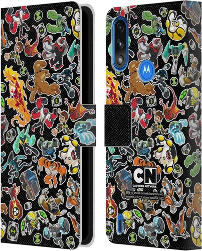 Vista 7 de Head Case Designs Funda de piel con licencia oficial de Ben 10: Animated Series Alien Graphics Funda tipo cartera compatible con Moto E7 Power/Moto