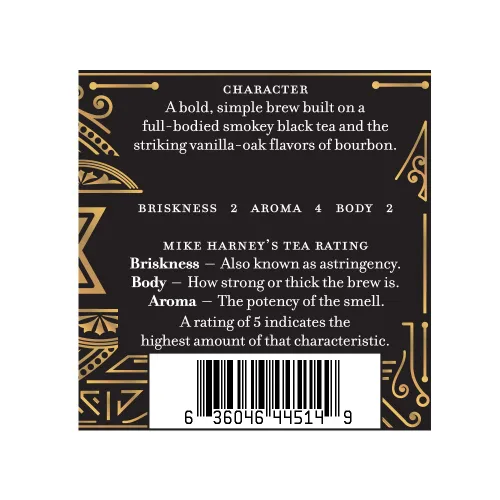 Vista 6 de Harney & Sons Té suelto Black Cask en lata, Bourbon, 4 oz