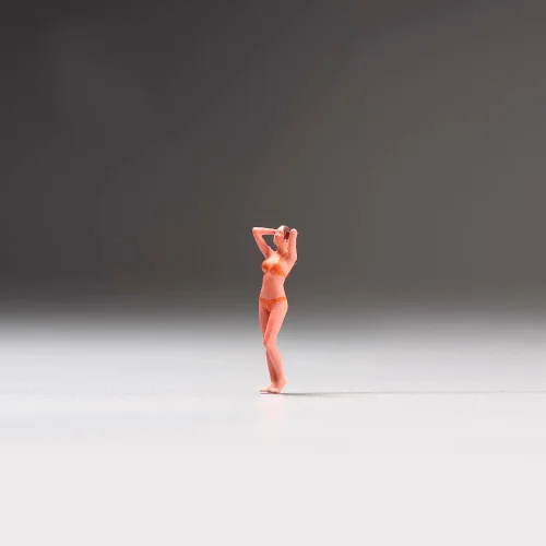 Vista 13 de Figuras en miniatura a escala 1:64, figura de acción de diorama, gente pequeña, accesorios de escena de resina, muñequeras, figuras de miniaturas