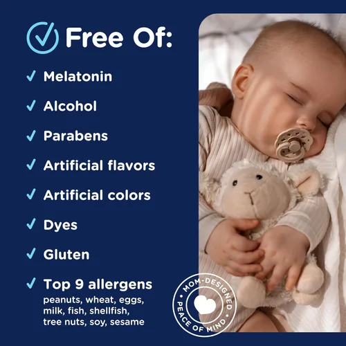 Vista 7 de Mommy's Bliss Gel Orgánico para Chupete de Bebé para la Hora de Dormir, Promueve el Sueño Reparador*, Sin Melatonina, Edad 2 Meses+, 0.53 Fl Oz