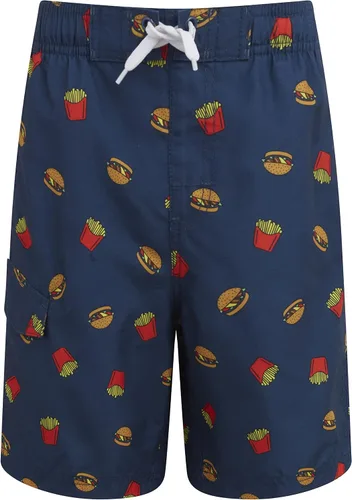 Vista 4 de Kanu Surf Boys' Tahiti Boys Swim Trunks with UPF 50+ Sun Protection-Quick Dry Boys Swimsuit Baja Azul Marino/Verde
