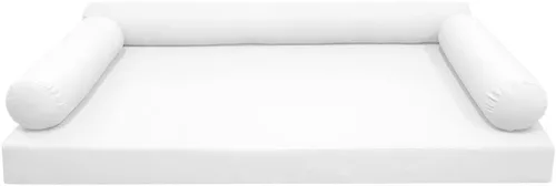 Vista 3 de Style6 Twin Outdoor Daybed Mattress Bolster Knife Edge Insert and Cover Complete Set - AD106