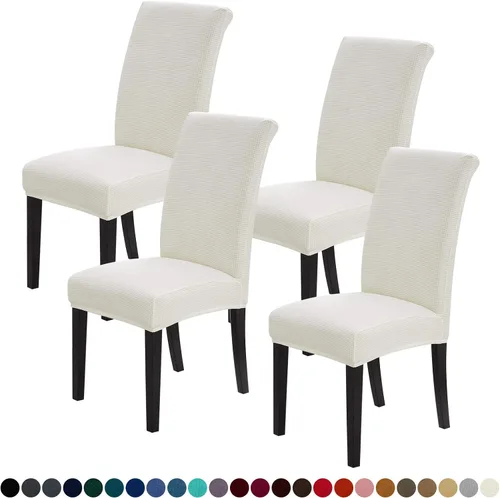 Vista 40 de Joccun - Juego de 2 fundas para sillas de comedor, fundas elásticas para sillas de comedor, fundas de asiento para sillas de comedor, funda de Negro