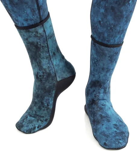 Vista 2 de CRESSI Calcetines de camuflaje de neopreno para adultos de 0.118 in para apnea, esnórquel, buceo - Calcetines Hunter: diseñados en Italia