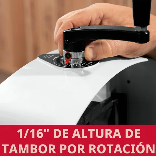 Vista 4 de JET Lijadora de tambor de 22 pulgadas con soporte abierto, 1-3/4 HP, 1Ph 115V (modelo JWDS-2244)